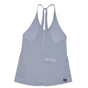 New Balance for J. Crew Free Flow Grey Tank Top SZ S Split Racerback Workout Gym